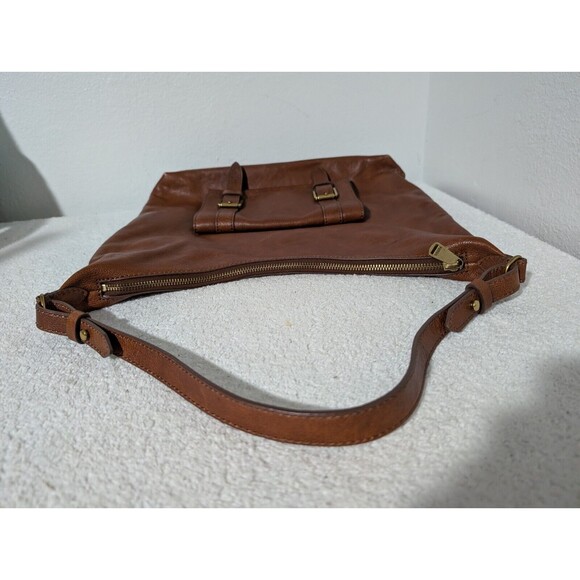 Fossil Purse Bag Cleo Cabernet Brown Soft Leather Shoulder Handbag - Picture 6 of 16